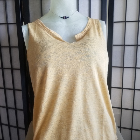 Yellow burn out tank top nwot - Picture 4 of 8
